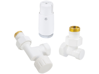 Комплект узла нижнего подкл SCHLOSSER осевой STANDARD MINI 1/2quot; (белый) с термоголовкой MINI DIAMANT М30х1,5