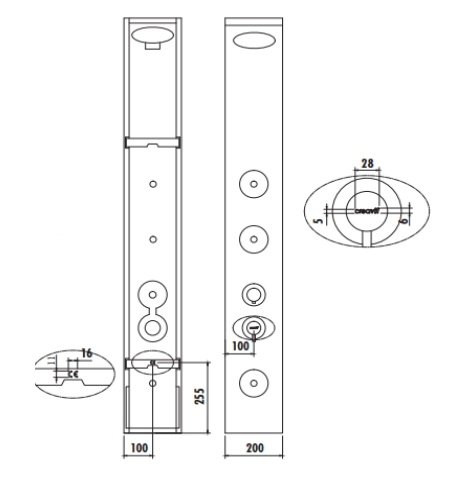 CREAVIT Душевая панель