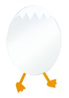 CREAVIT DUCKY Зеркало Яйцо ЖЕЛТЫЙ DC30035-B