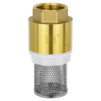 BRV-3/4-FILTER, Обратный клапан Ø 3/4 дюйма с ПЛАСТИКОВЫМ клапаном и несъемным фильтром.
