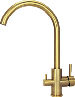 АБФ-3КР-1Б, БРОНЗА Кран 3 в 1 для питьевых систем