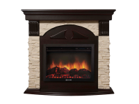 Портал Firelight Torre 30U (угловой) камень слоновая кость, шпон темный дуб