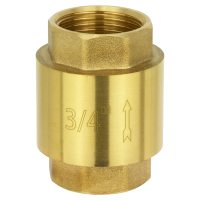 BRV-3/4, Обратный клапан Ø 3/4 дюйма с ПЛАСТИКОВЫМ клапаном, без фильтра.