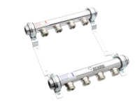 Коллектор распределительный HLV на 10 групп нерж. сталь
