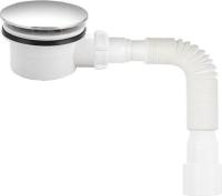  Сифон для душевого поддона хром 1 1/2 под d90мм, гт40х40/50, h60мм