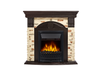 Портал Firelight Torre Classic камень сланец натуральный, шпон венге