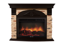 Портал Firelight Torre 30S камень сланец натуральный, шпон венге