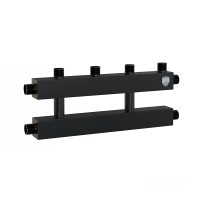Коллектор на 2 (3) отопительных контура, Ду 25 с кронштейнами