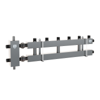 Блок коллекторный на 3(4) выхода, стрелка 60 кВт, в комплекте с кронштейнами, AISI 304