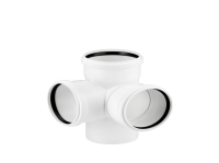 Крестовина двухплоскостная REHAU RAUPIANO PLUS диаметром 110/110/110/87гр