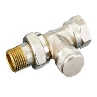 Клапан запорный прямой никелированный Ридан LV Ду 15