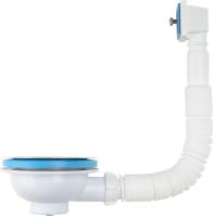  Выпуск 3 1/2" метал-пласт. с прямоуг. переливом