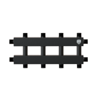 Коллектор на 6-7 выходов (вверх-вниз), Ду 25 с кронштейнами