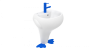 CREAVIT DUCKY Раковина напольная детская СИНИЙ DC052.00000B