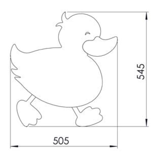 CREAVIT DUCKY Зеркало Утенок СИНИЙ DC30035-AB