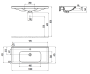 CREAVIT Раковина EK100 мебельная  (45*100см)