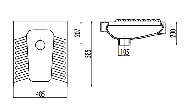 CREAVIT Чаша Генуя  50*60