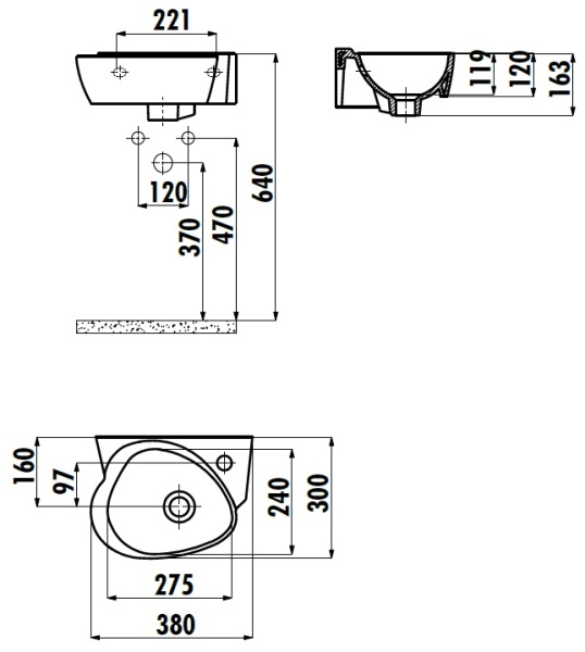CREAVIT COCUK ДЕКОР Раковина 35 см детская CK035.000F0