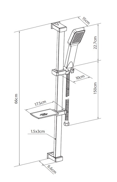 CREAVIT Душевой гарнитур SH453