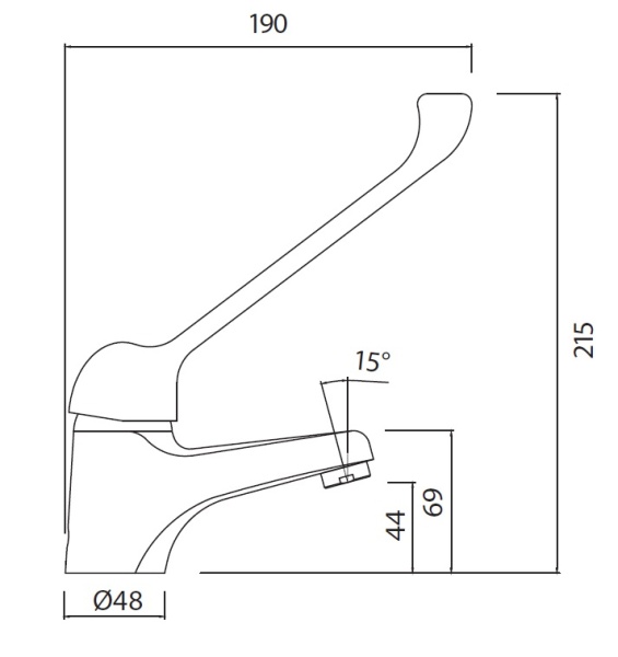 CREAVIT Home Cмеситель для раковины (для инвалидов)