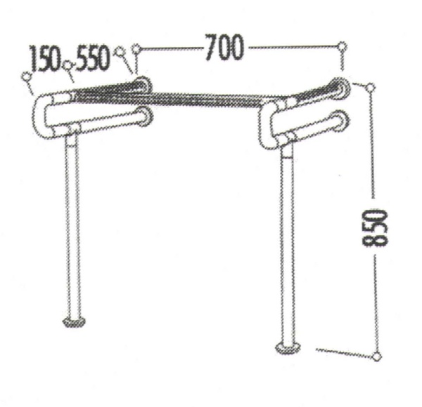 CREAVIT Поручень к раковине