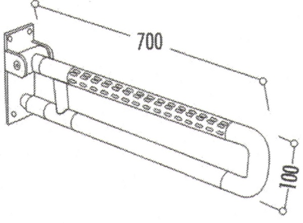 CREAVIT Поручень откидной
