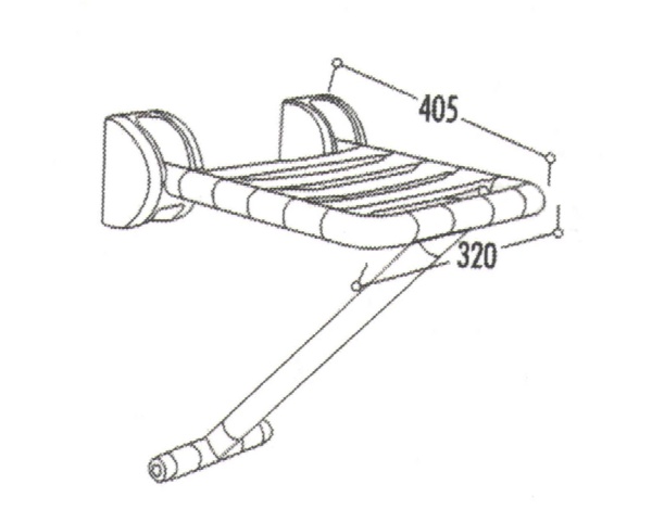 CREAVIT Сиденье для душа (складное)